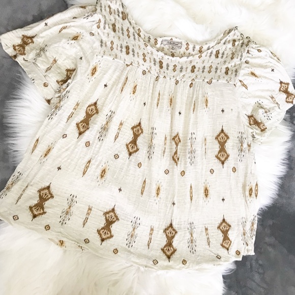 Lucky Brand Tops - Lucky Brand Beaded Blouse